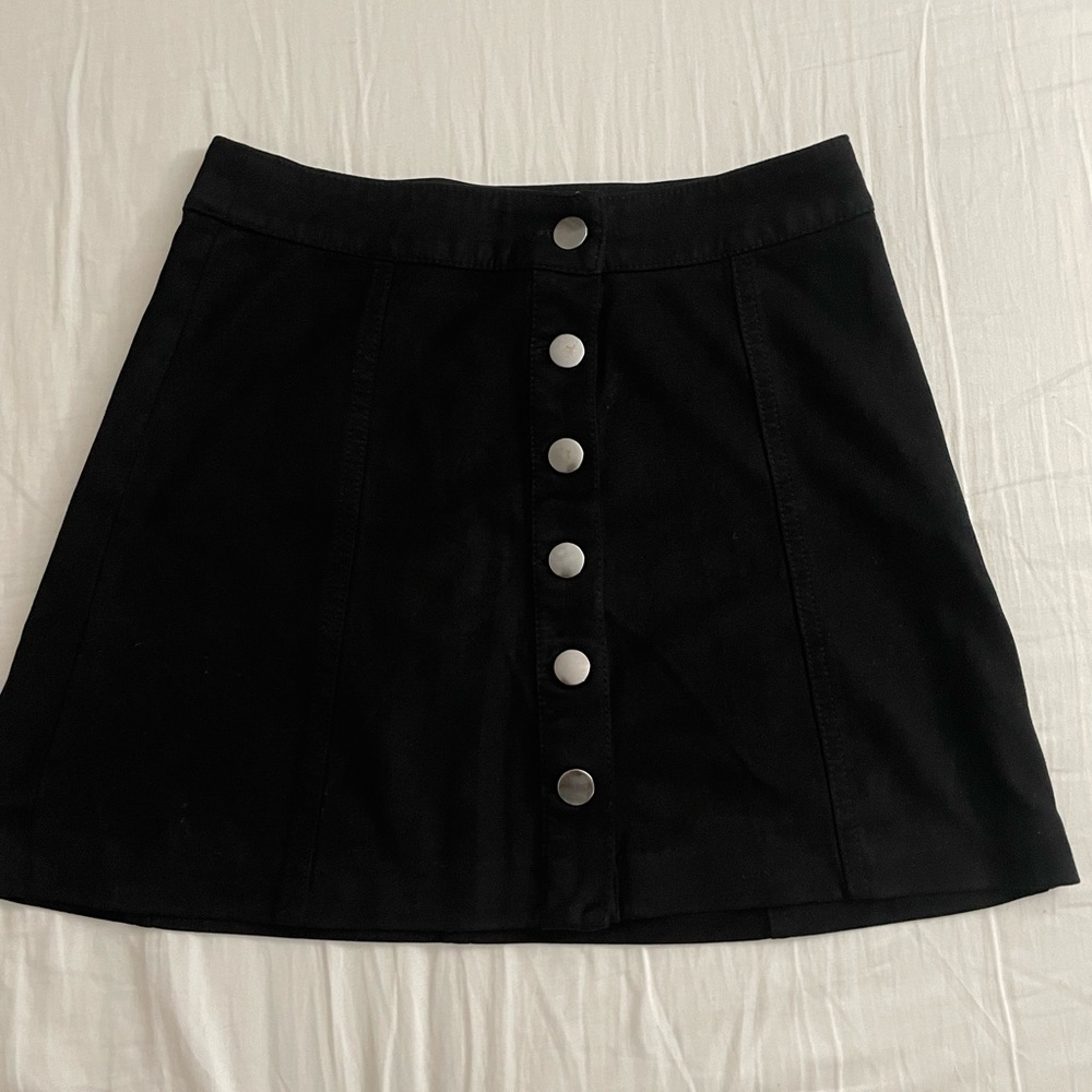Zara buttom up suede skirt xs